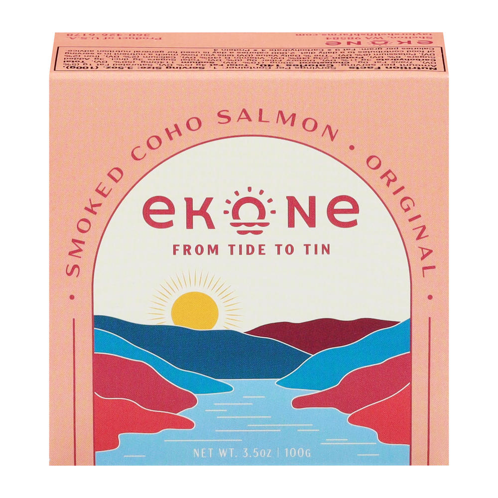 Ekone Oyster Co. Original Smoked Coho Salmon, 3.5 oz
