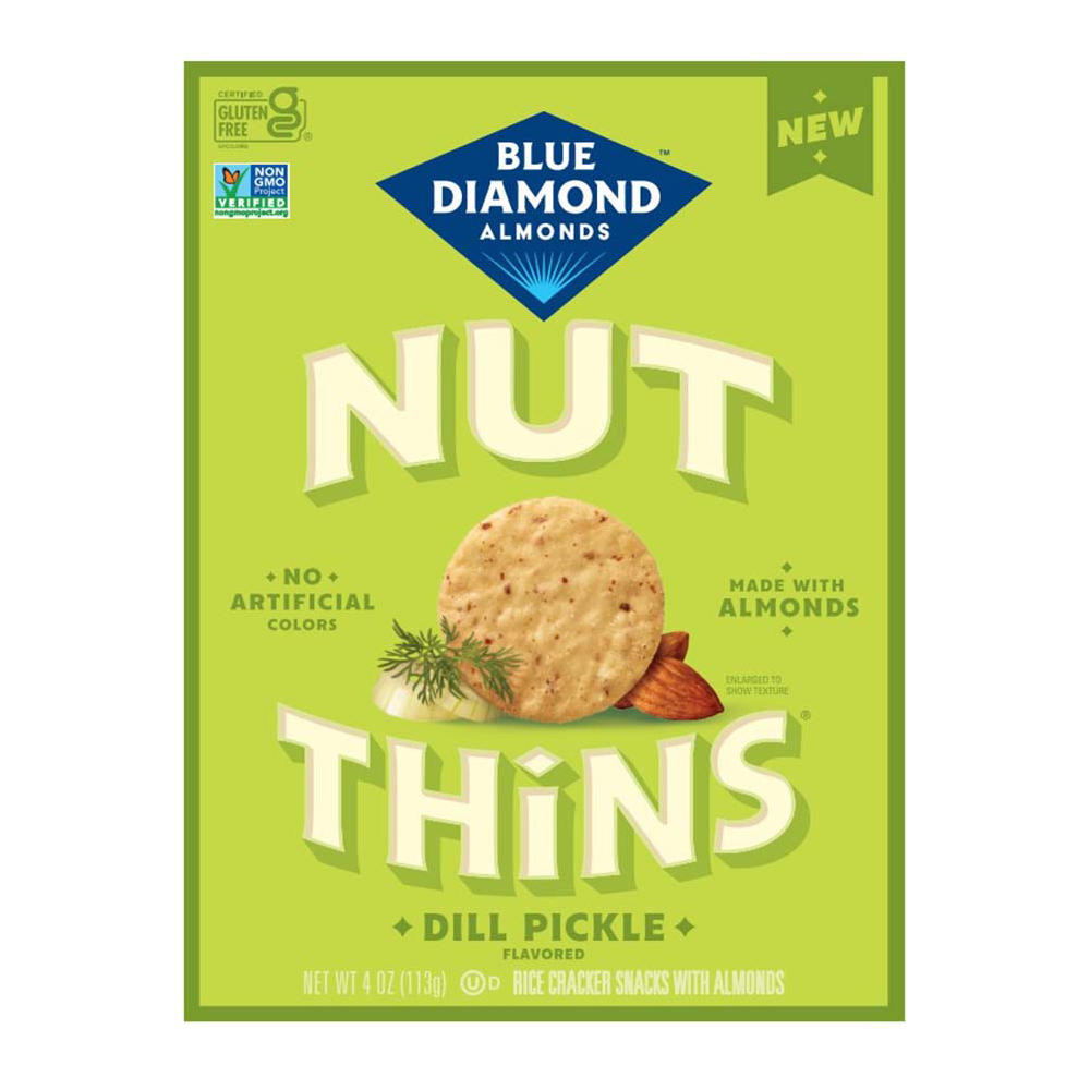 Blue Diamond Nut Thins - Dill Pickle, 4 oz