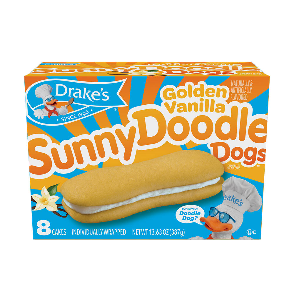 Drake's Golden Vanilla Sunny Doodle Dogs, 8 ct