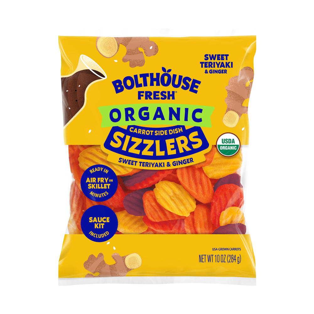 Bolthouse Fresh Organic Carrot Sizzlers - Teriyaki & Ginger, 10 oz