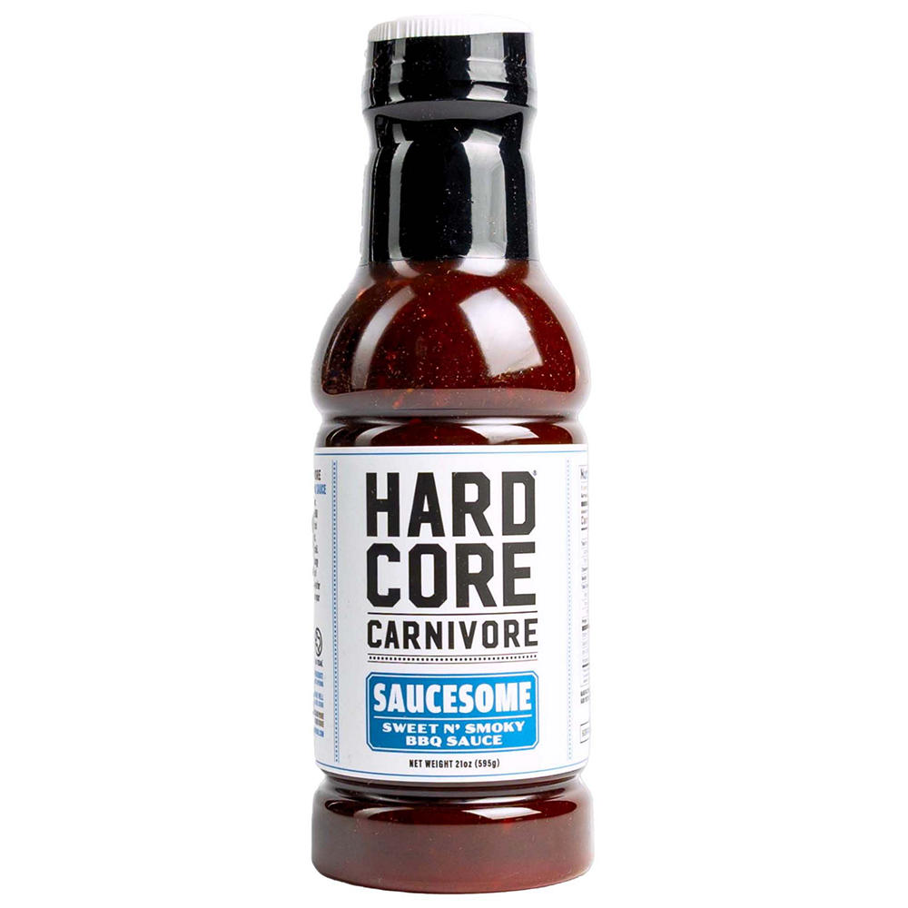 Hardcore Carnivore Saucesome Sweet N' Smoky BBQ Sauce, 21 oz