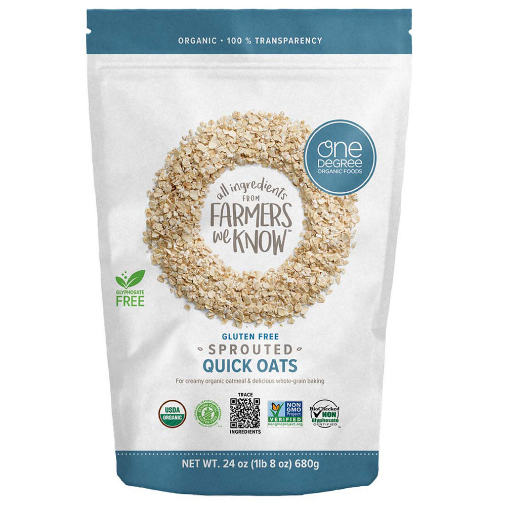 One Degree Organic Foods Sprouted Quick Oats, 24 oz