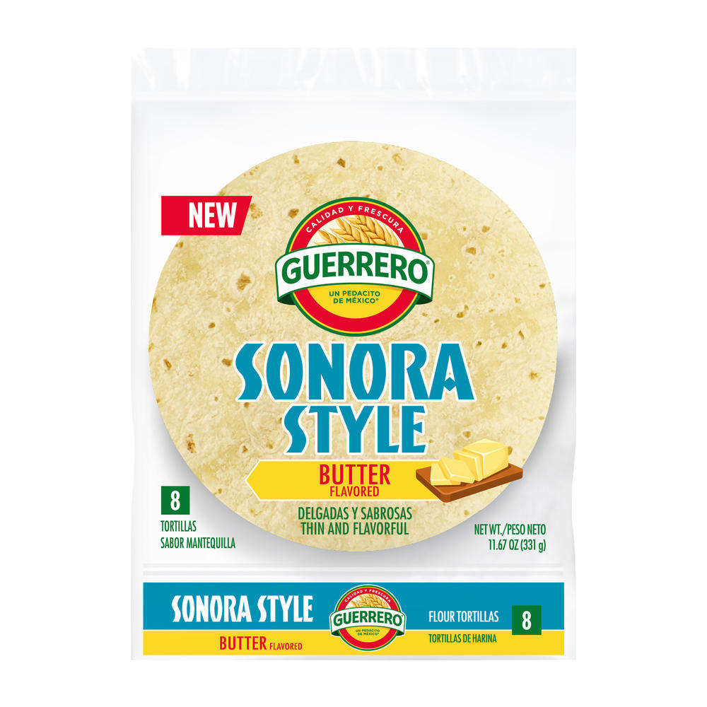Guerrero Sonora Style Butter Flavored Tortillas, 8 ct