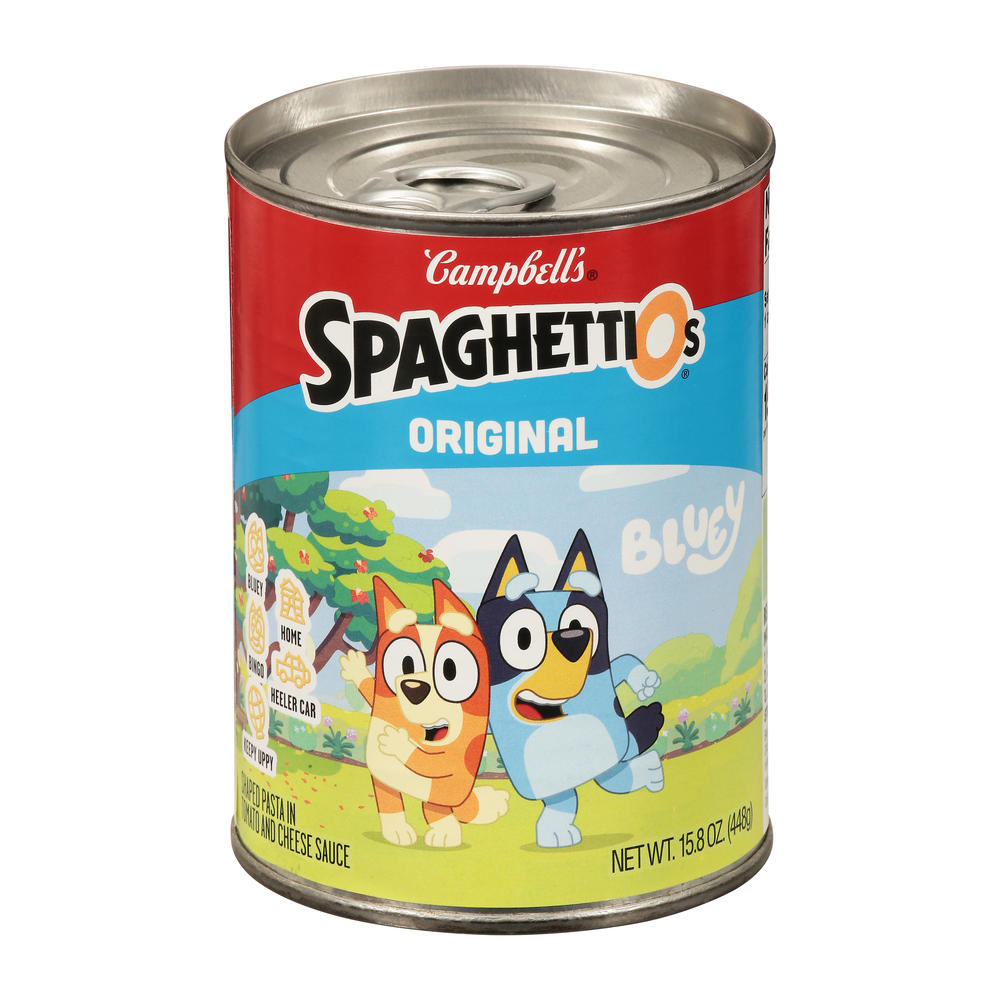 Campbell's SpaghettiOs Bluey Original Canned Pasta, 15.8 oz