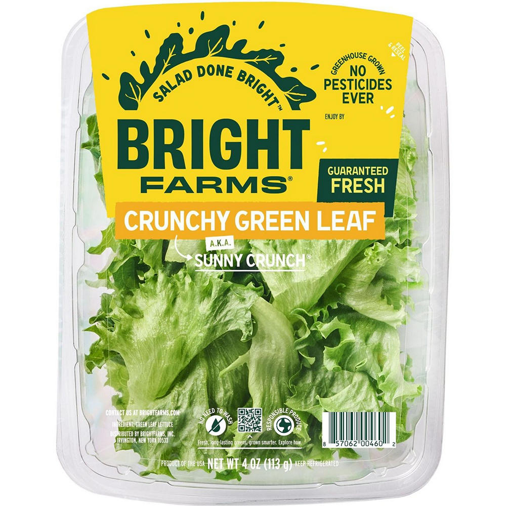 Bright Farms Crunchy Green Leaf Lettuce, 4 oz