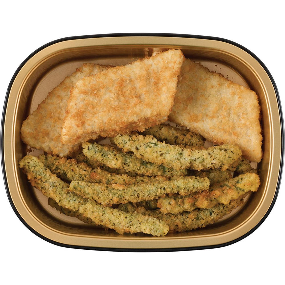 Meal Simple by H-E-B Panko-Crusted Pollock & Parmesan Green Beans, Avg. 0.58 lb