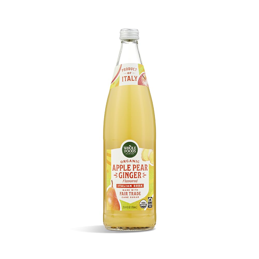 Organic Apple Pear Ginger Italian Soda, 750 ML