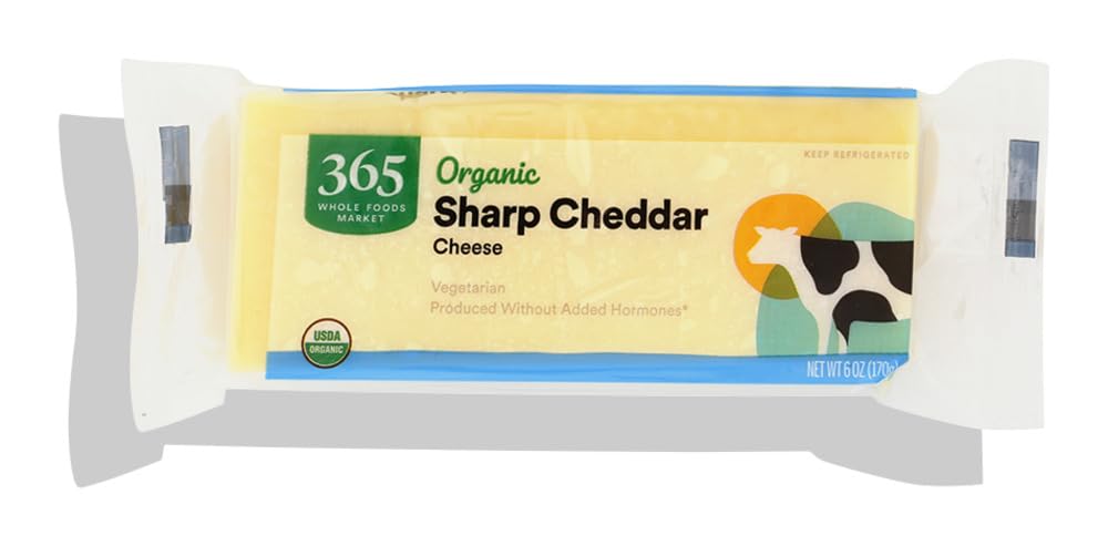 365 by Whole Foods Market Organic Sharp Cheddar Bar, 6 OZ