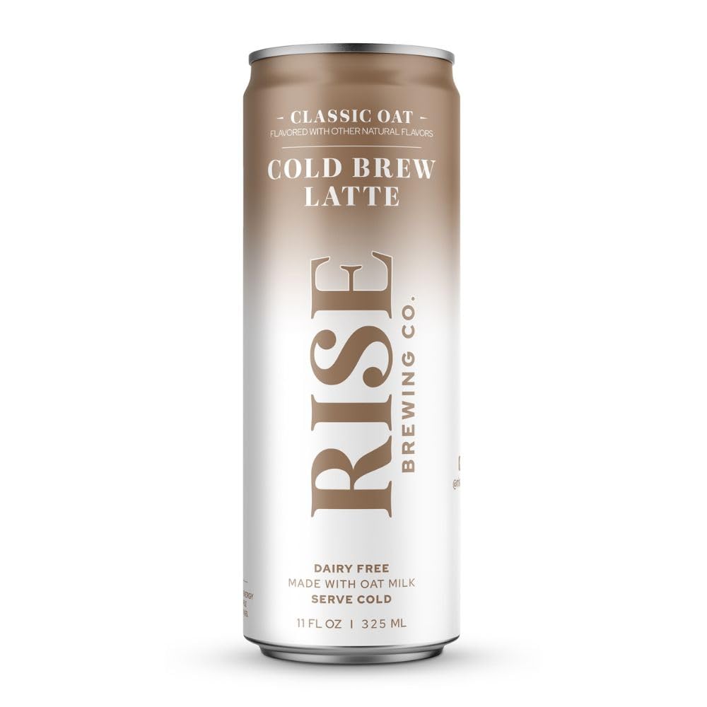 Rise Brewing Co Organic Oat Milk Latte Nitro Cold Brew Coffee, 11 FZ