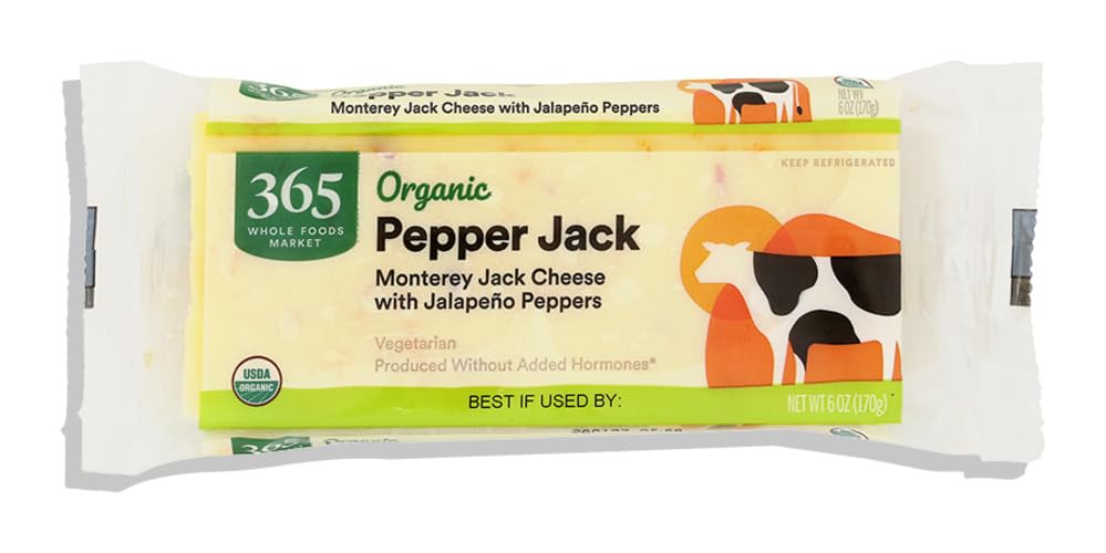 365 by Whole Foods Market Organic Pepper Jack Bar, 6 OZ