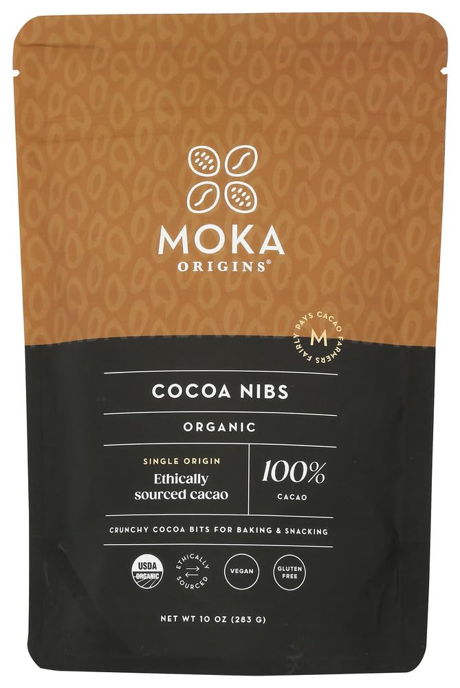 Moka Origins Organic Cocoa Nibs, 10 OZ