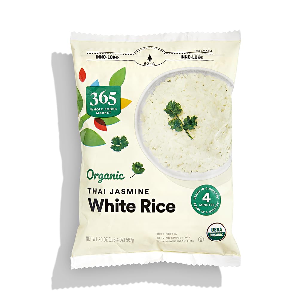 Organic White Rice Thai Jasmine, 20 oz, (Frozen)