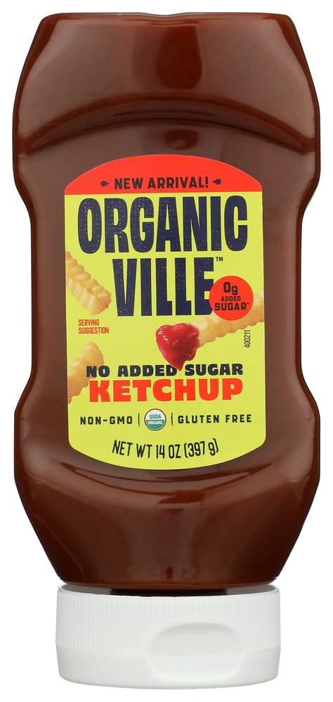 Organicville Organic No Sugar Added Ketchup, 14 OZ