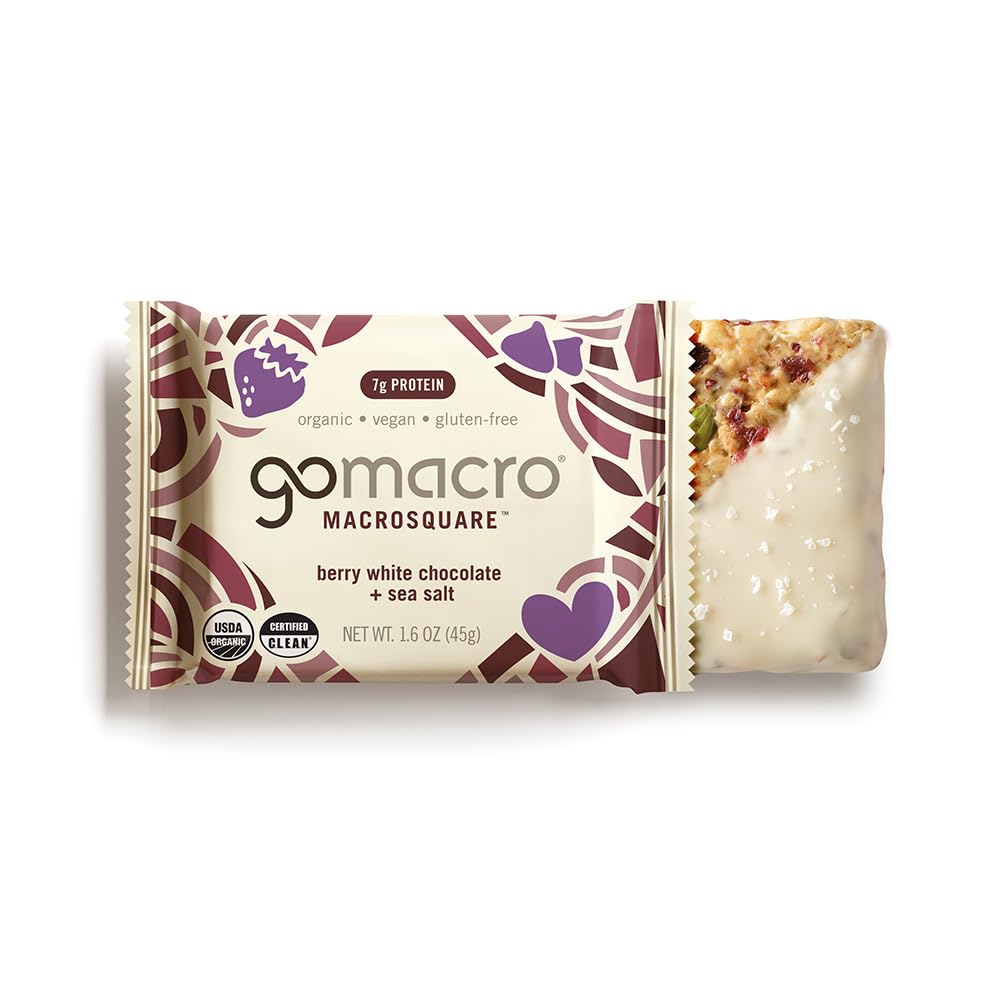 Organic Berry White Chocolate MacroSquare