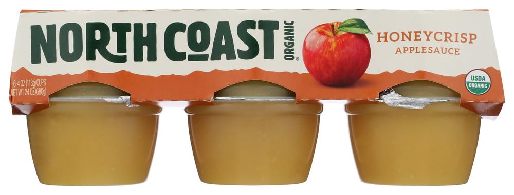 North Coast Organic Honeycrisp Applesauce Cups, 24 OZ