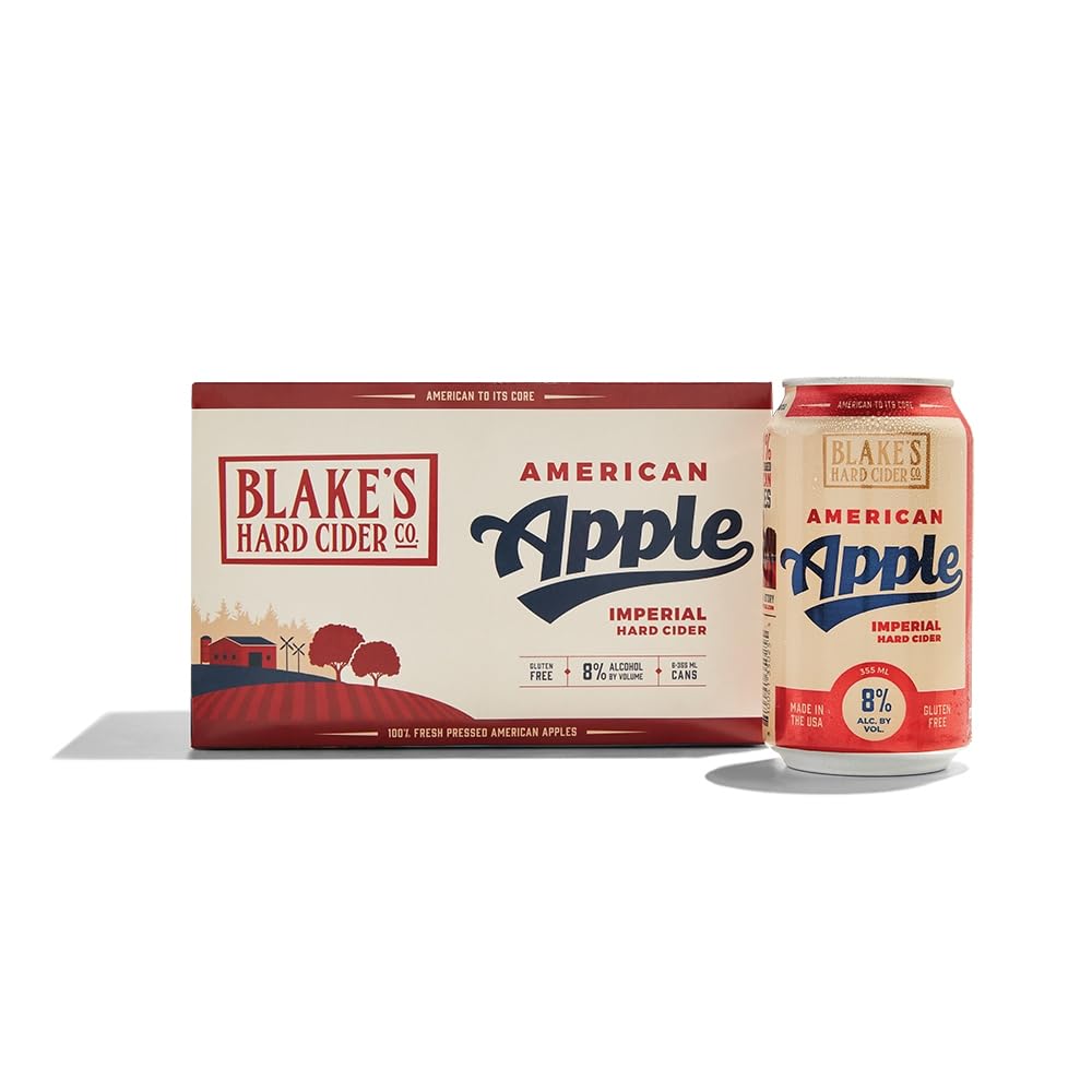 Blake's Hard Cider Co American Apple Imperial Hard Cider, 6pk, 12 Fl Oz Cans, 8% ABV