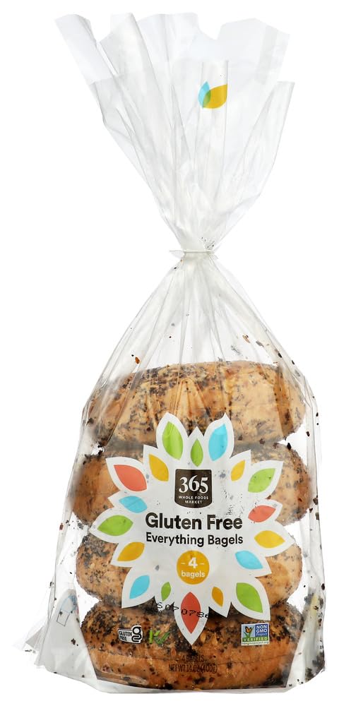 365 by Whole Foods Market Gluten-Free Everything Bagels, 4 Count, 14 Ounce, 14 OZ