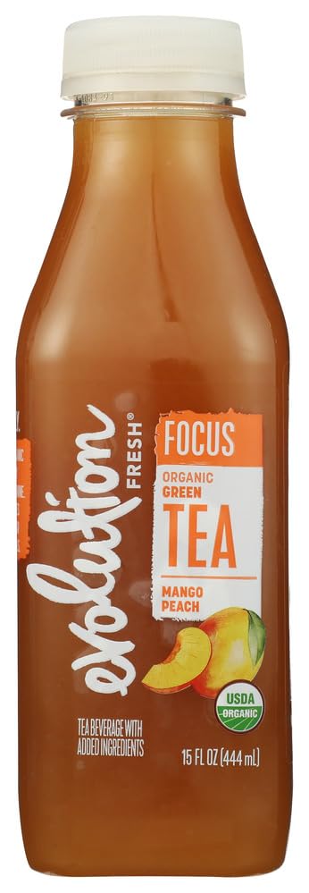 Evolution Fresh Organic Focus Peach Mango Green Tea, 15 FZ