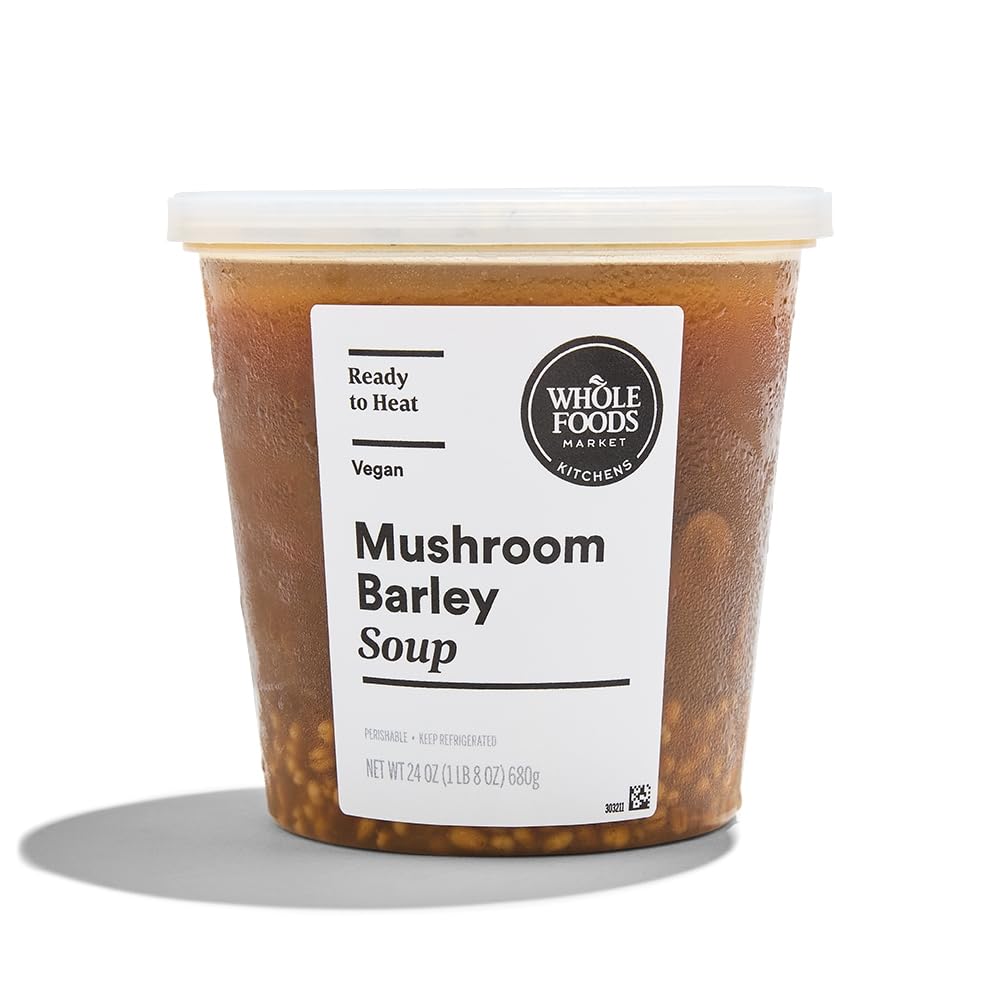 Whole Foods Market Kitchens Mushroom Barley Soup, 24 OZ