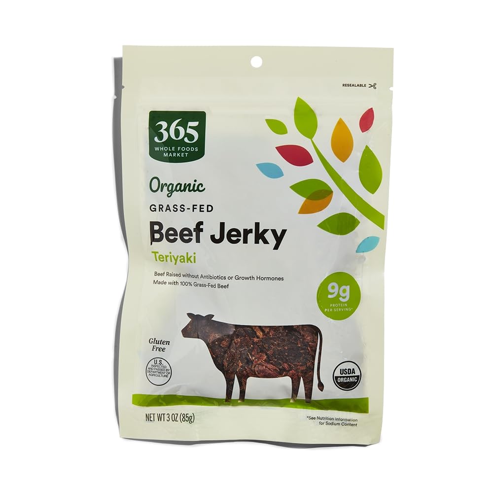 Organic Teriyaki Beef Jerky, 3 Ounce