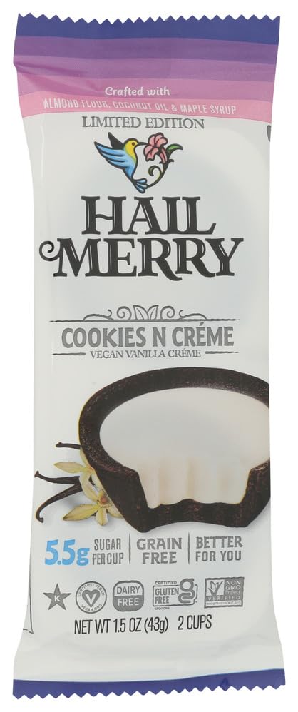 Hail Merry Cups Cookies And Creme 2 Count, 1.5 Ounce