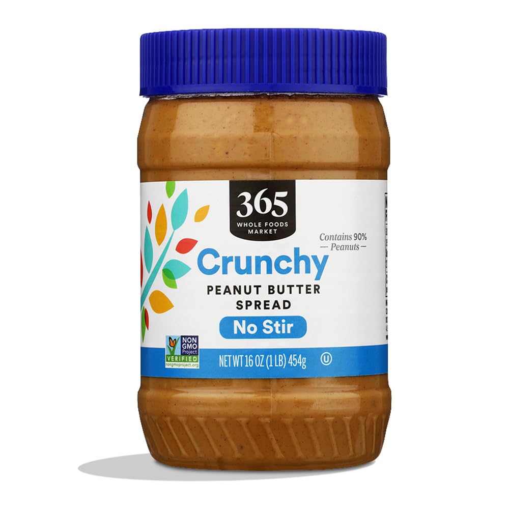Crunchy Peanut Butter Spread, No Stir, 16 Ounce