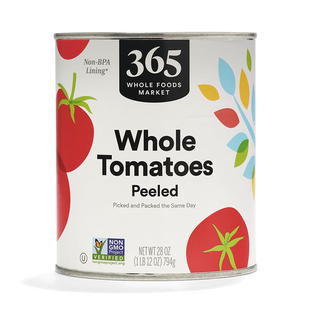 365 by Whole Foods Market Whole Tomatoes Peeled, 28 Ounce