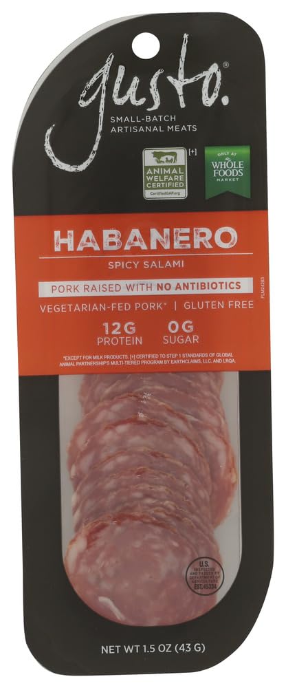 Gusto Habanero Sliced Salami Snack, 1.5 OZ
