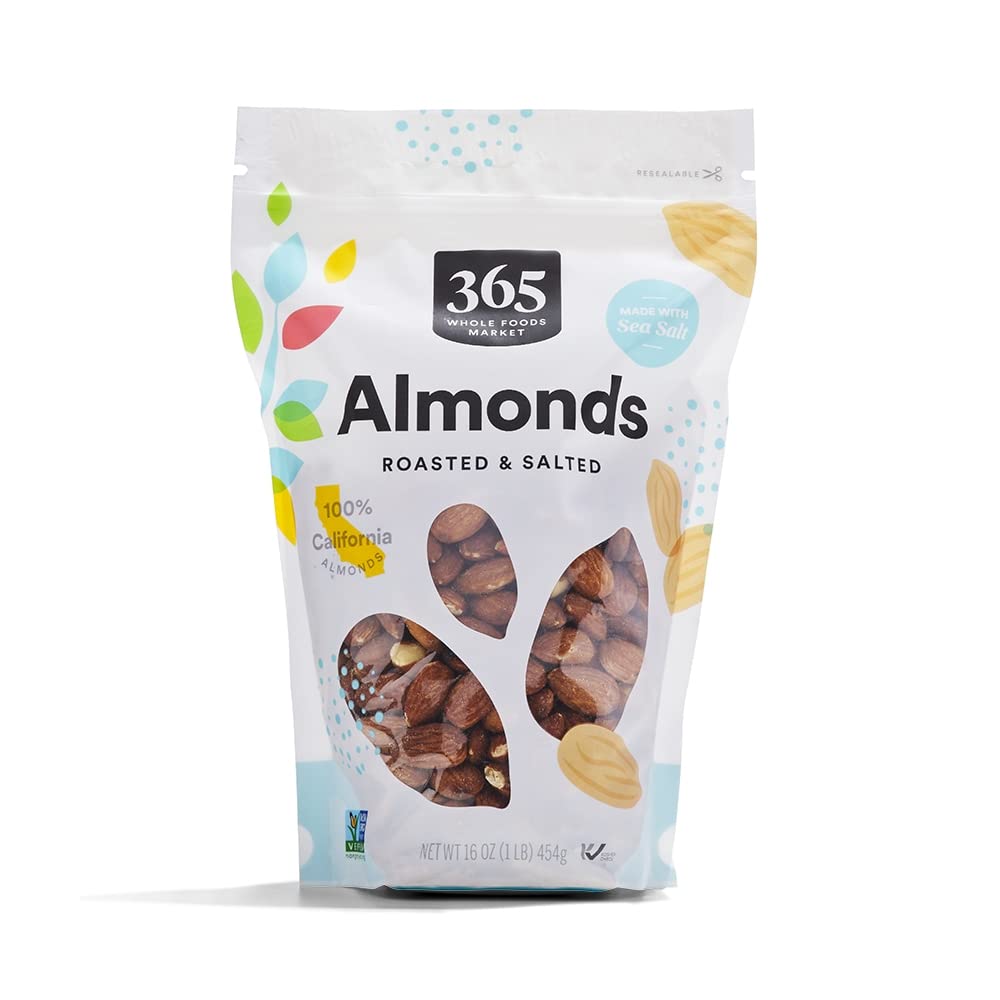 Roasted And Salted Almonds, 16 Ounce