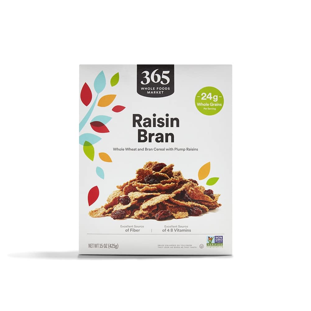 Raisin Bran Cereal, Vegan, Low-Fat, 15 Ounce