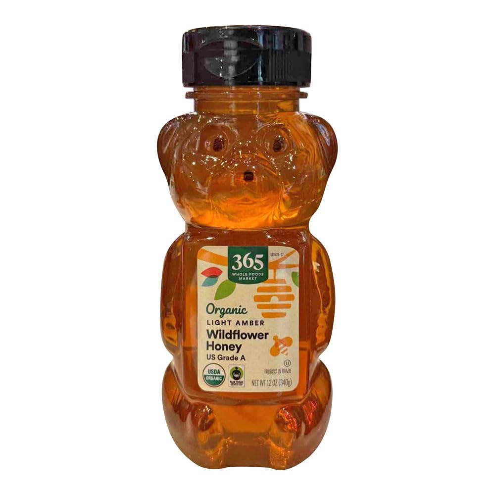 Organic Light Amber Wildflower Honey, 12 Ounce