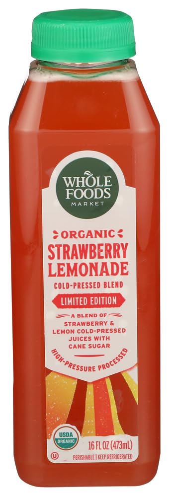 Whole Foods Market Organic Strawberry Lemonade, 16 FZ