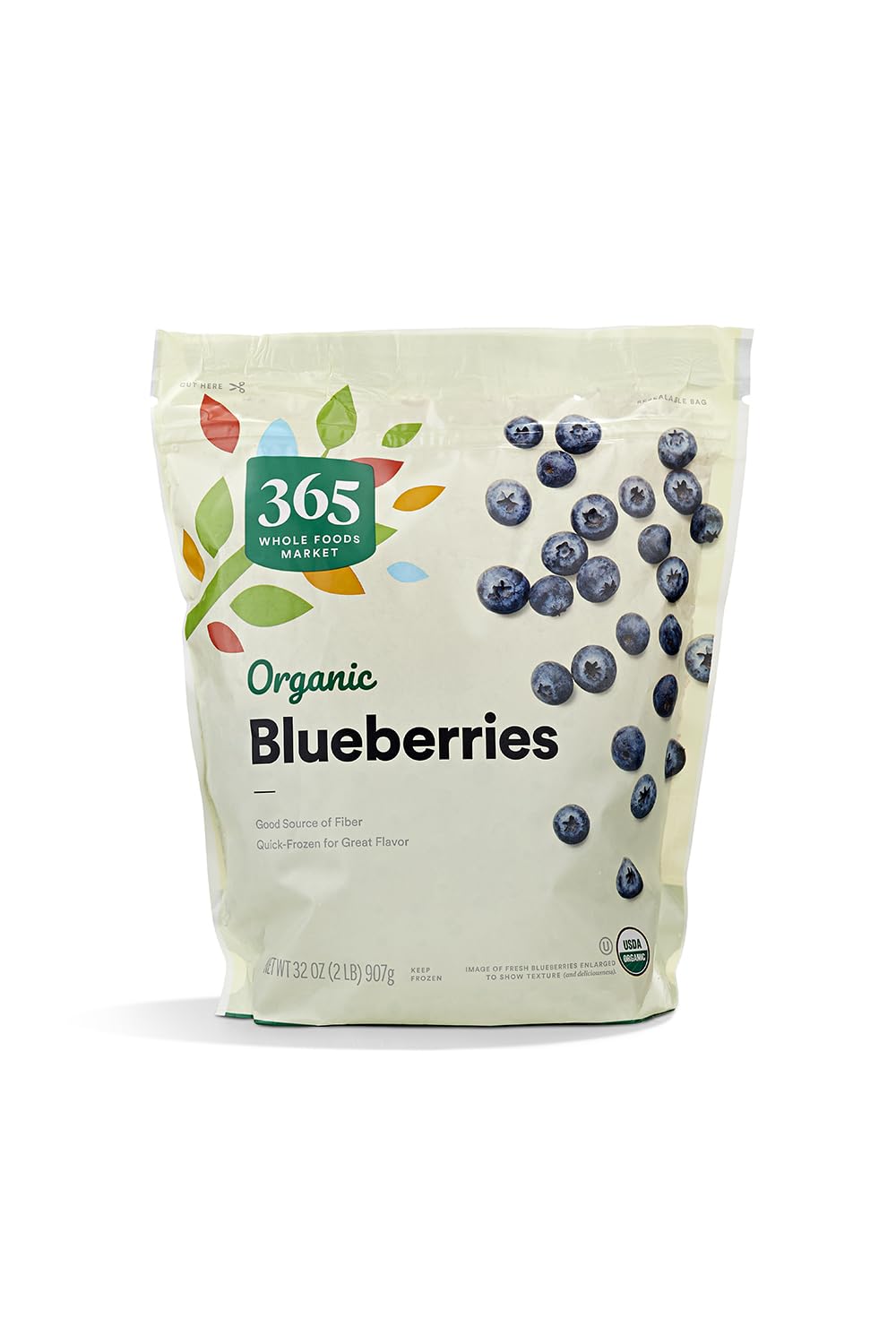 Organic Blueberries, 32 Ounce, (Frozen)