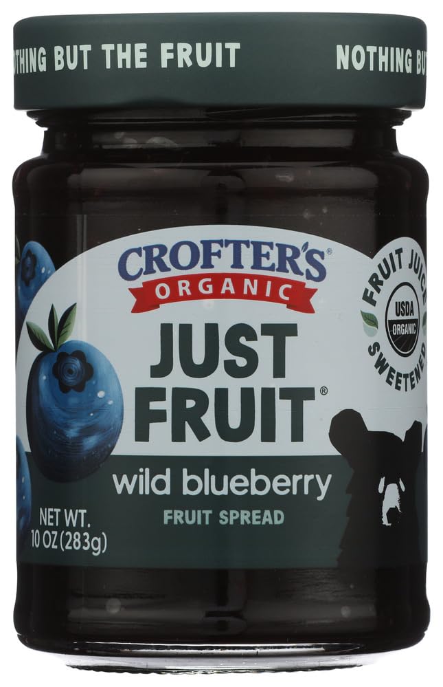 Organic Blueberry Just Fruit Spread, 10 Ounce