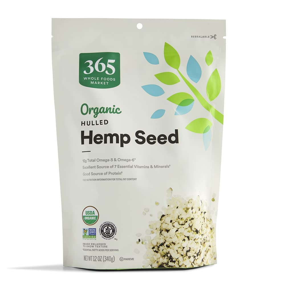 Organic Hulled Hemp Seed, 12 Ounce