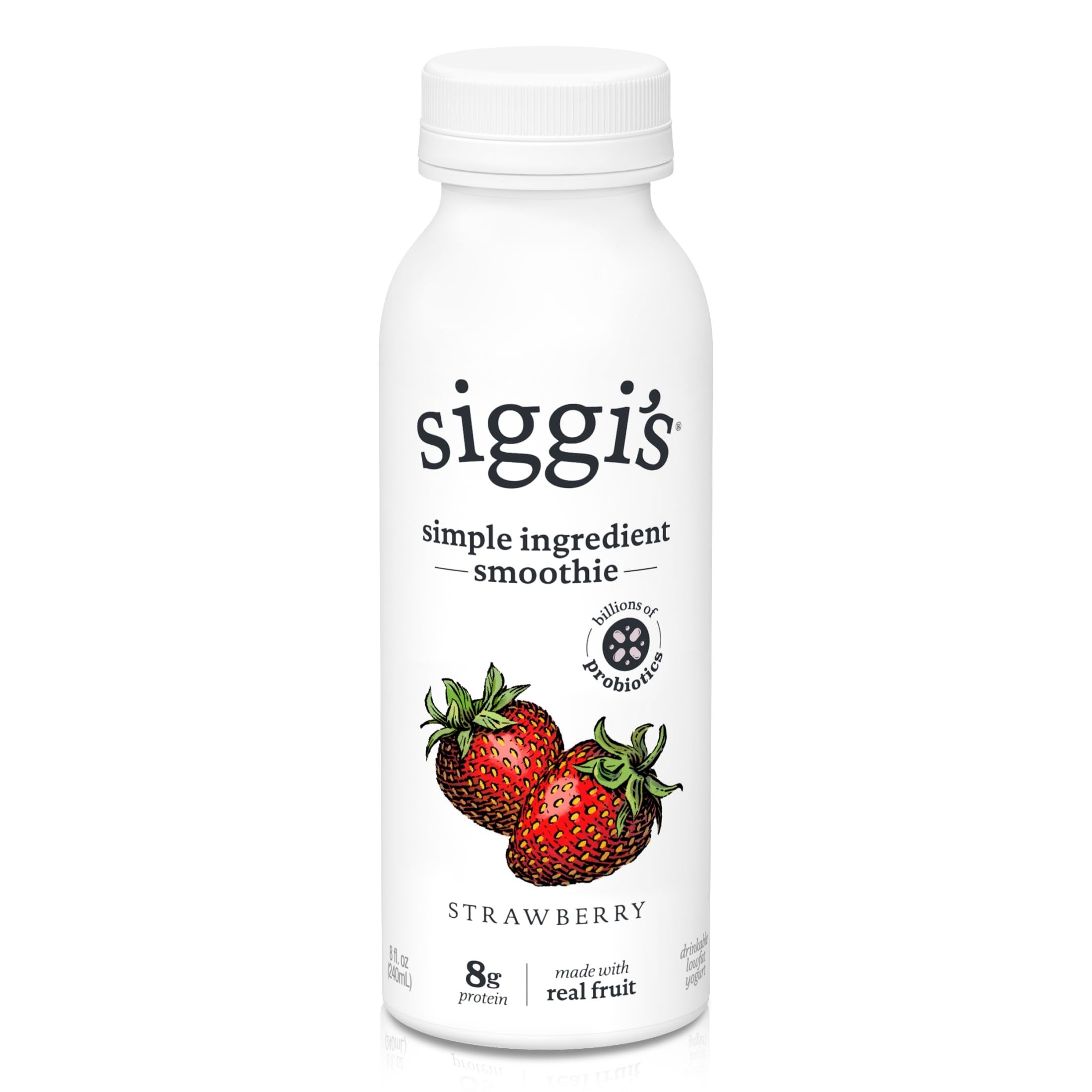 siggi’s Strawberry Probiotic Lowfat Yogurt Drink, 8 fl oz
