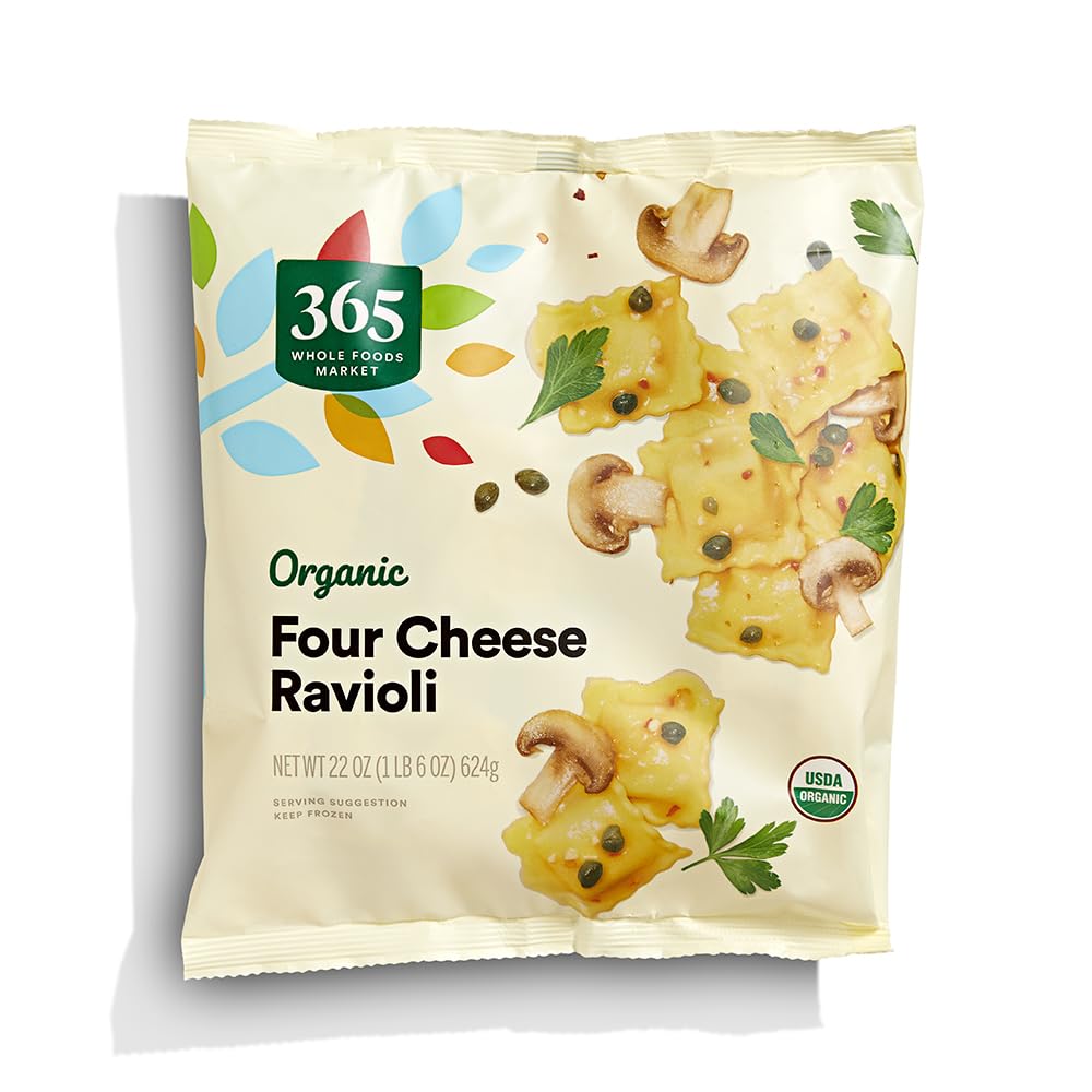 Organic Four Cheese Ravioli, 22 oz, (Frozen)