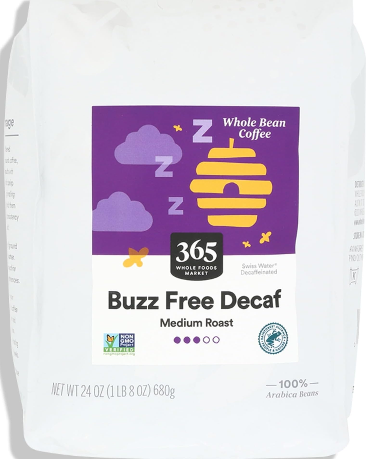 365 by Whole Foods Market Buzz Free Whole Bean Decaf Coffee, 24 OZ