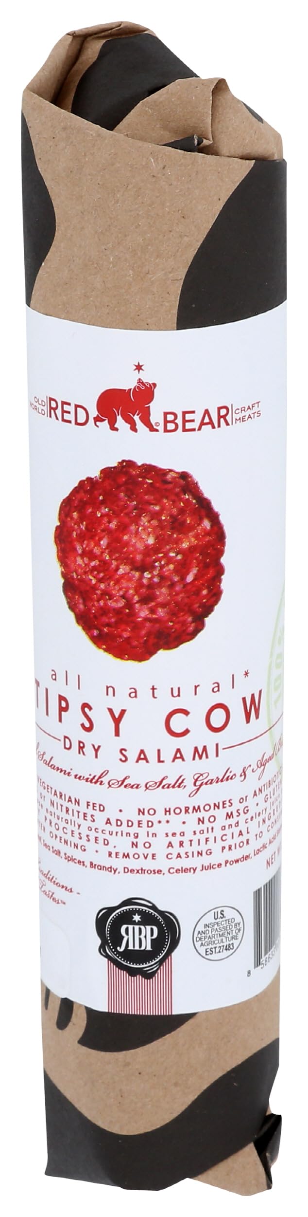 Red Bear Provisions Tipsy Cow Dry Salami, 6 OZ