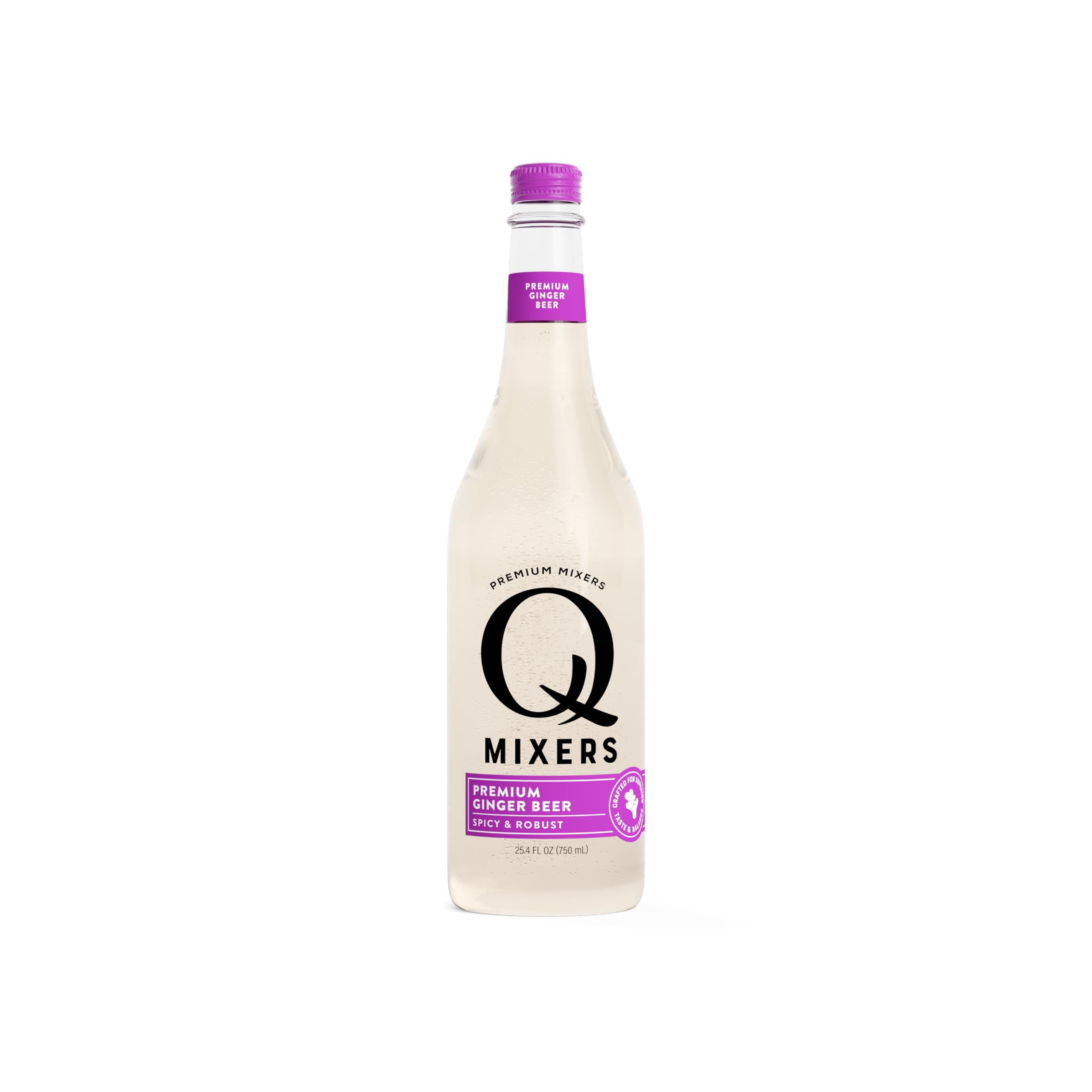 Q Mixers Ginger Beer, Premium Cocktail Mixer Made with Real Ingredients, 750 ml