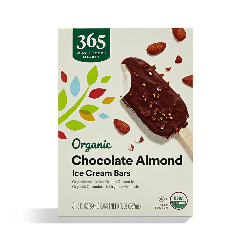 Organic Vanilla Ice Cream Chocolate Almond Bar, 9 fl oz