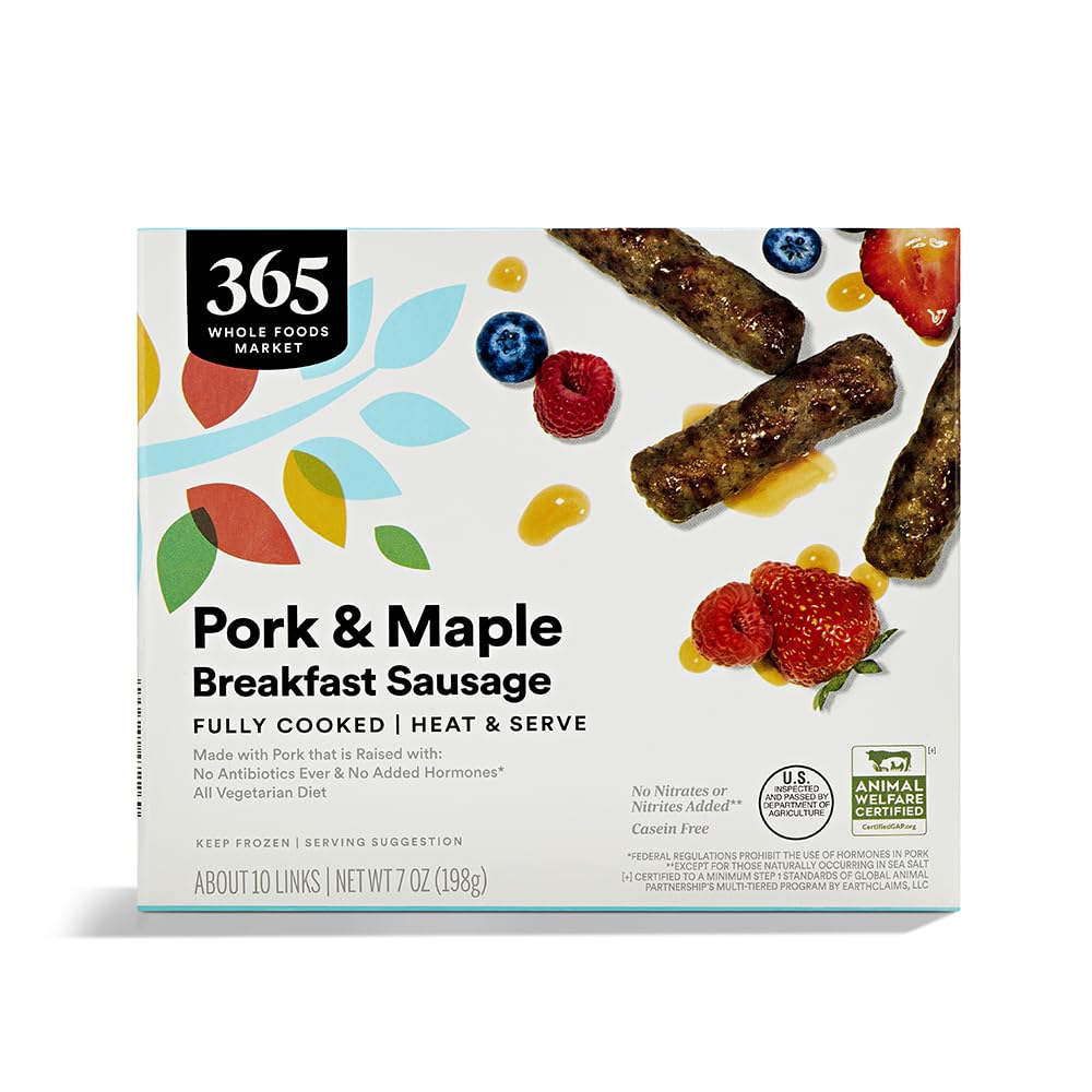 Breakfast Pork & Maple Sausage Links, 7 oz, Frozen