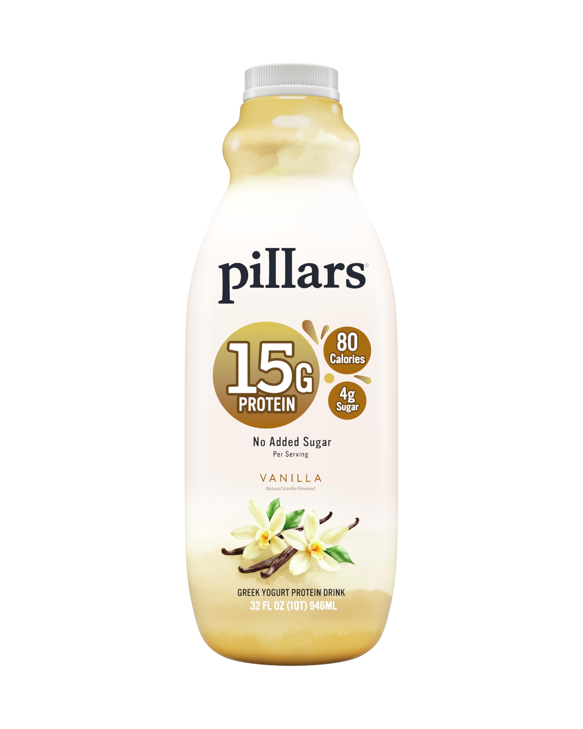 Pillars Vanilla Drinkable Greek Yogurt, 32 FZ