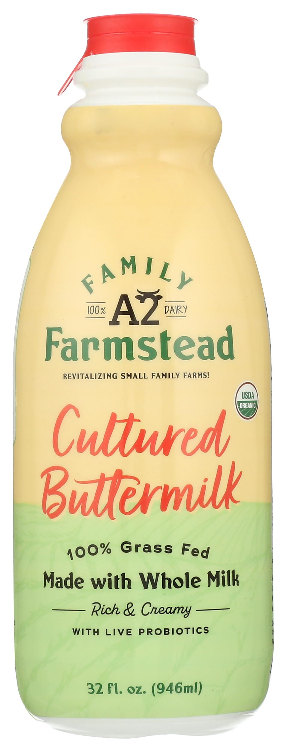 Family Farmstead Dairy Organic Buttermilk, 32 Ounce