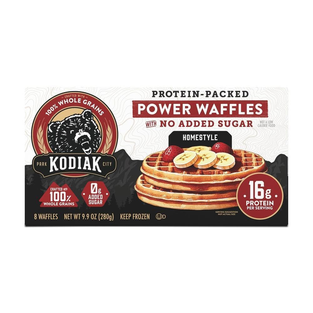 Kodiak Cakes Homestyle Protein Power Waffles, 9.9 OZ