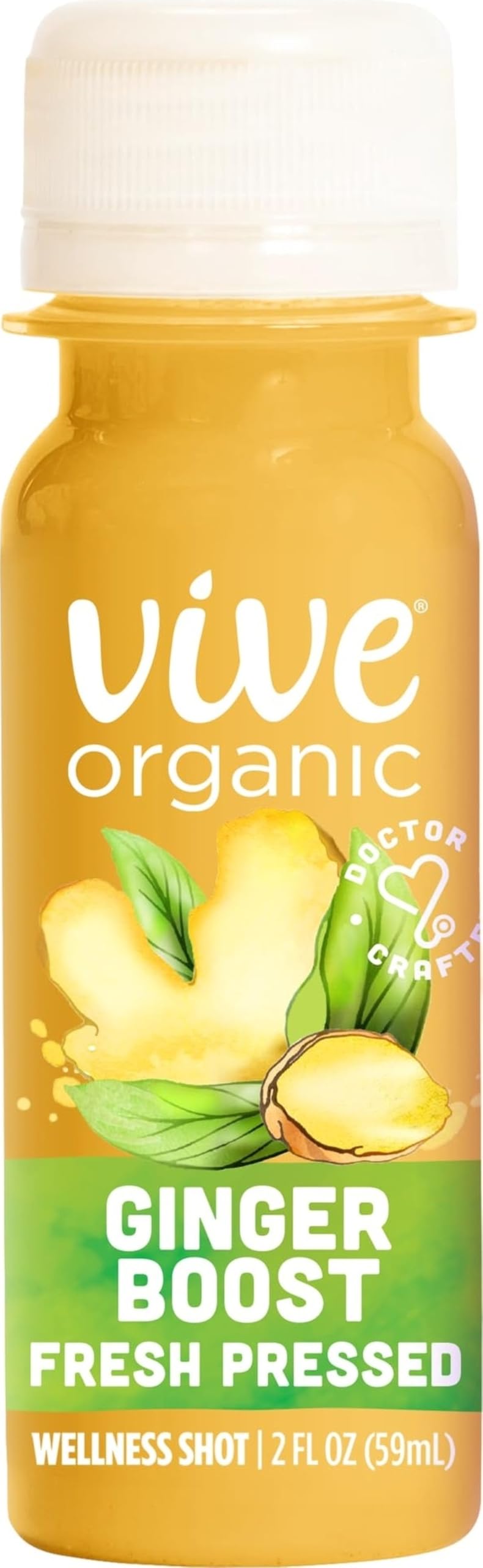 Vive Organic Pure Boost Ginger Shot (2oz Bottle)