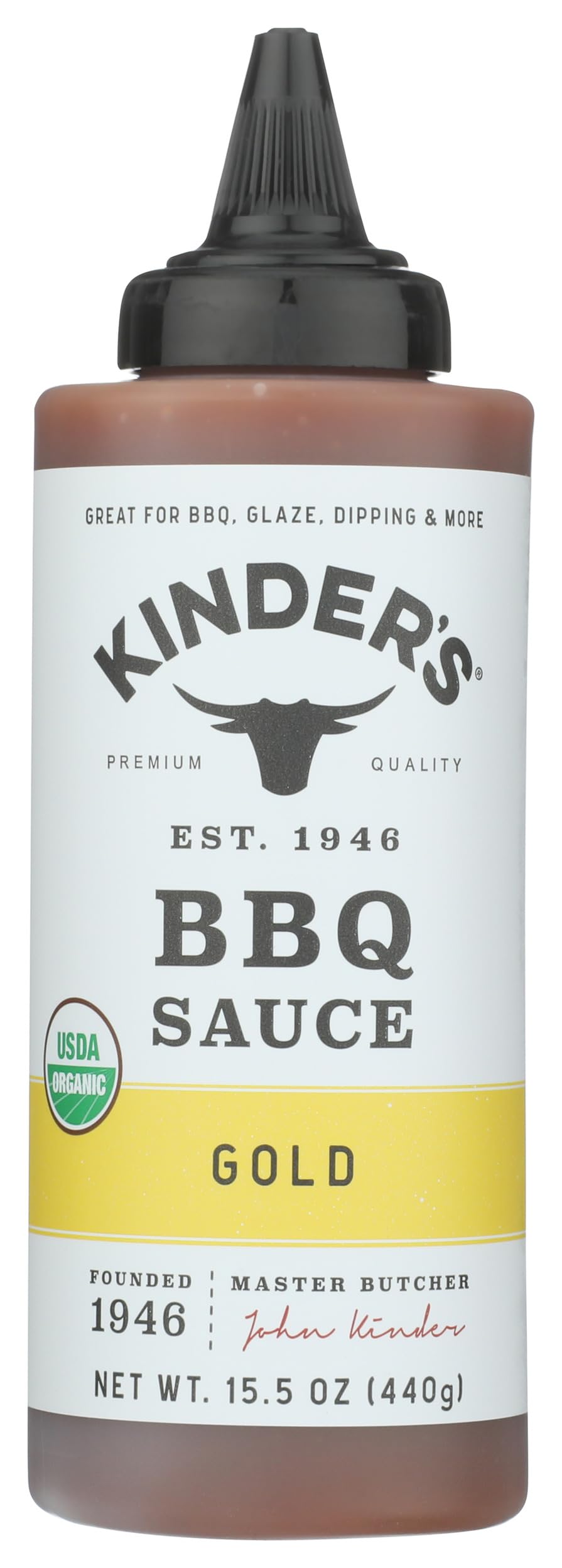 Kinders Organic Gold BBQ Sauce, 15.5 OZ