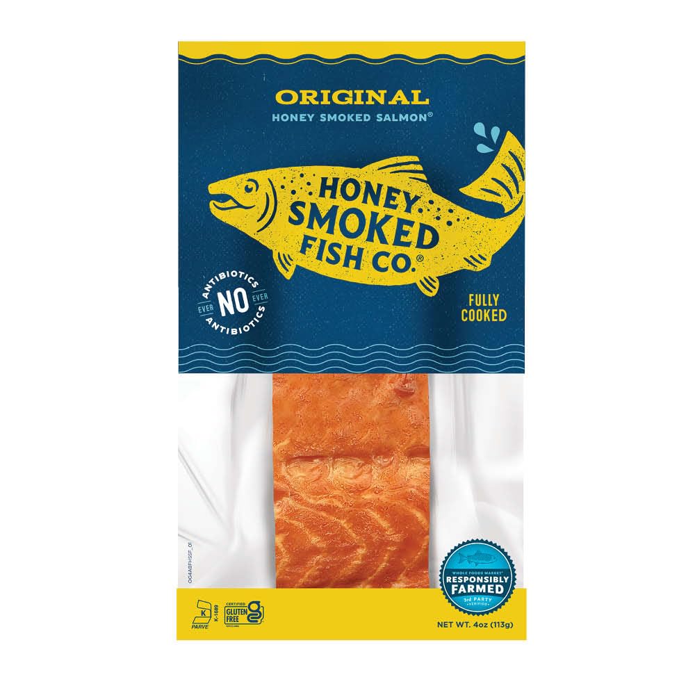 Honey Smoked Fish Co. Original Flavor Honey Smoked Salmon®, 4 OZ