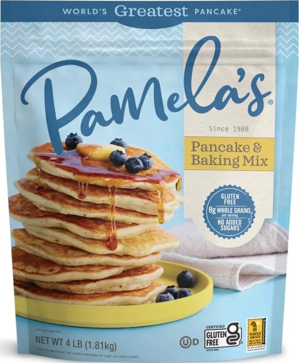 Pamela's Products Gluten Free Baking and Pancake Mix, Unflavored, 64 Oz