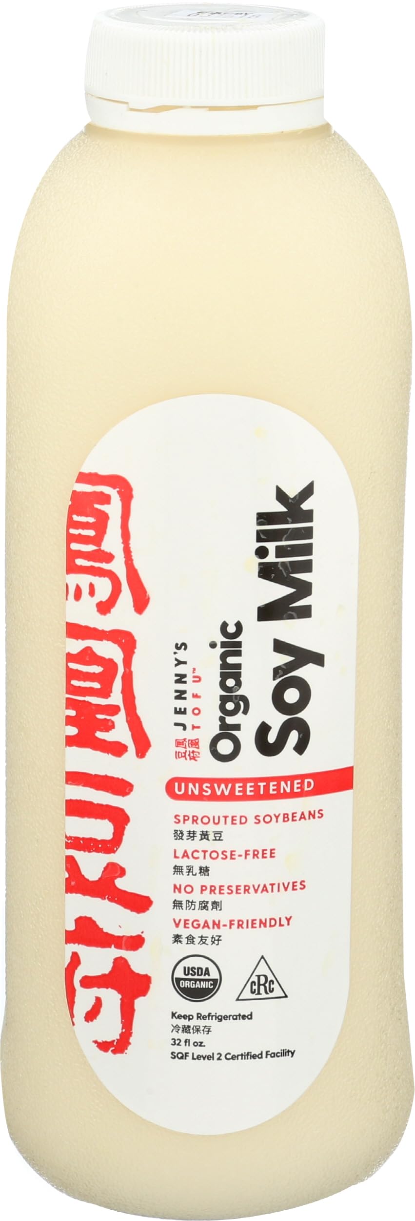 Jennys Tofu, Soy Milk Unsweetened Organic, 32 Fl Oz